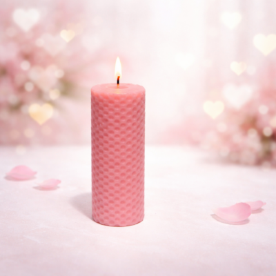 Espelma de mel rosa *Atrau l’amor i augmenta l’autoestima*