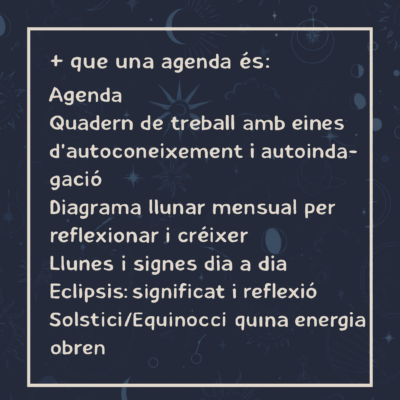 Organitza el teu any amb consciència, cicles lunars i saviesa interior.
