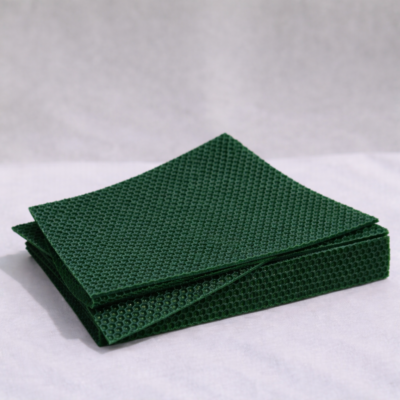 Làmines de Cera d’Abella 100% Pura – Làmines 14x20 cm per Fer Espelmes Artesanes (Color Verd)