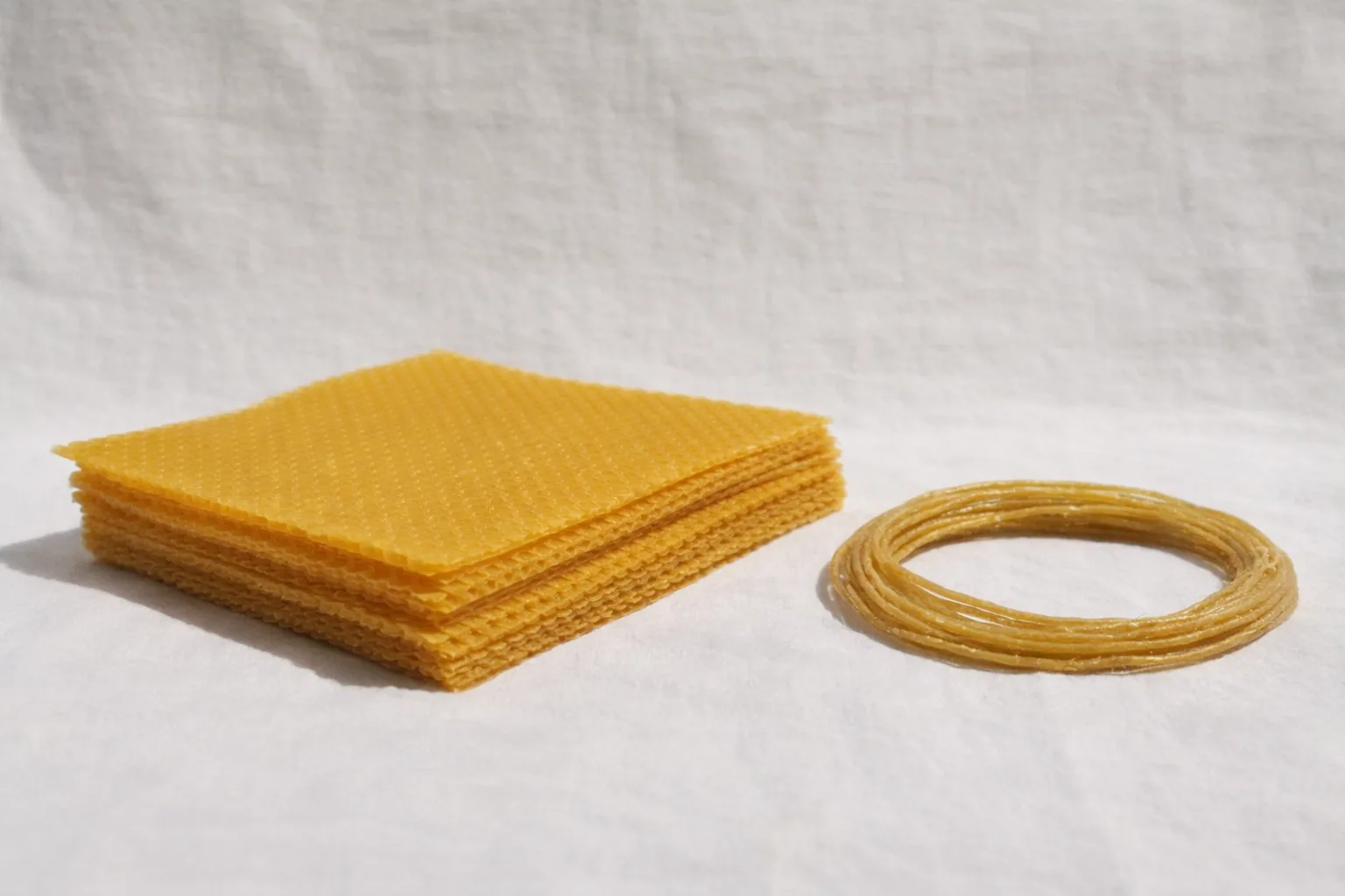 kit per fer espelmes de cera d’abella amb làmines i metxa natural